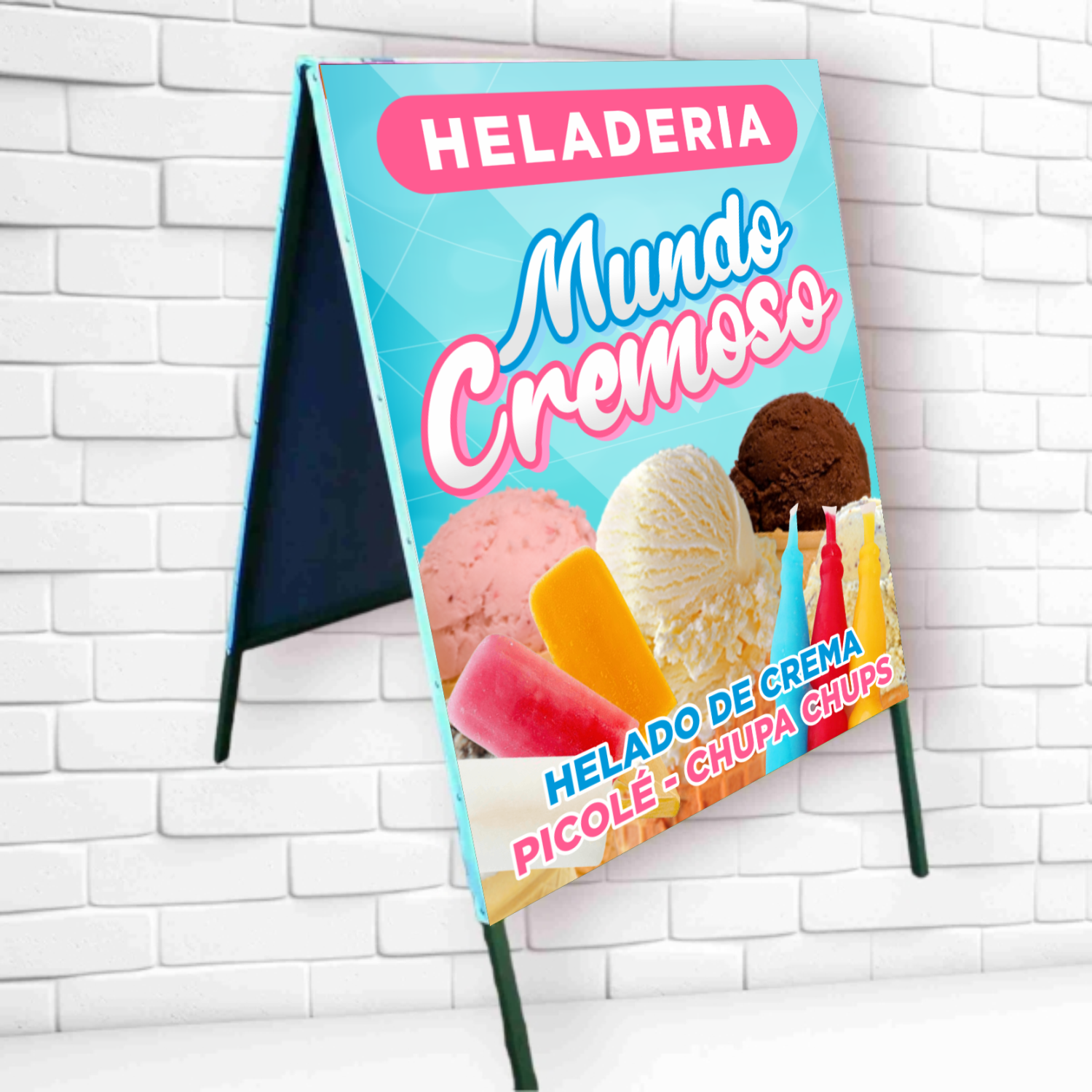 Cartel Tipo Caballete